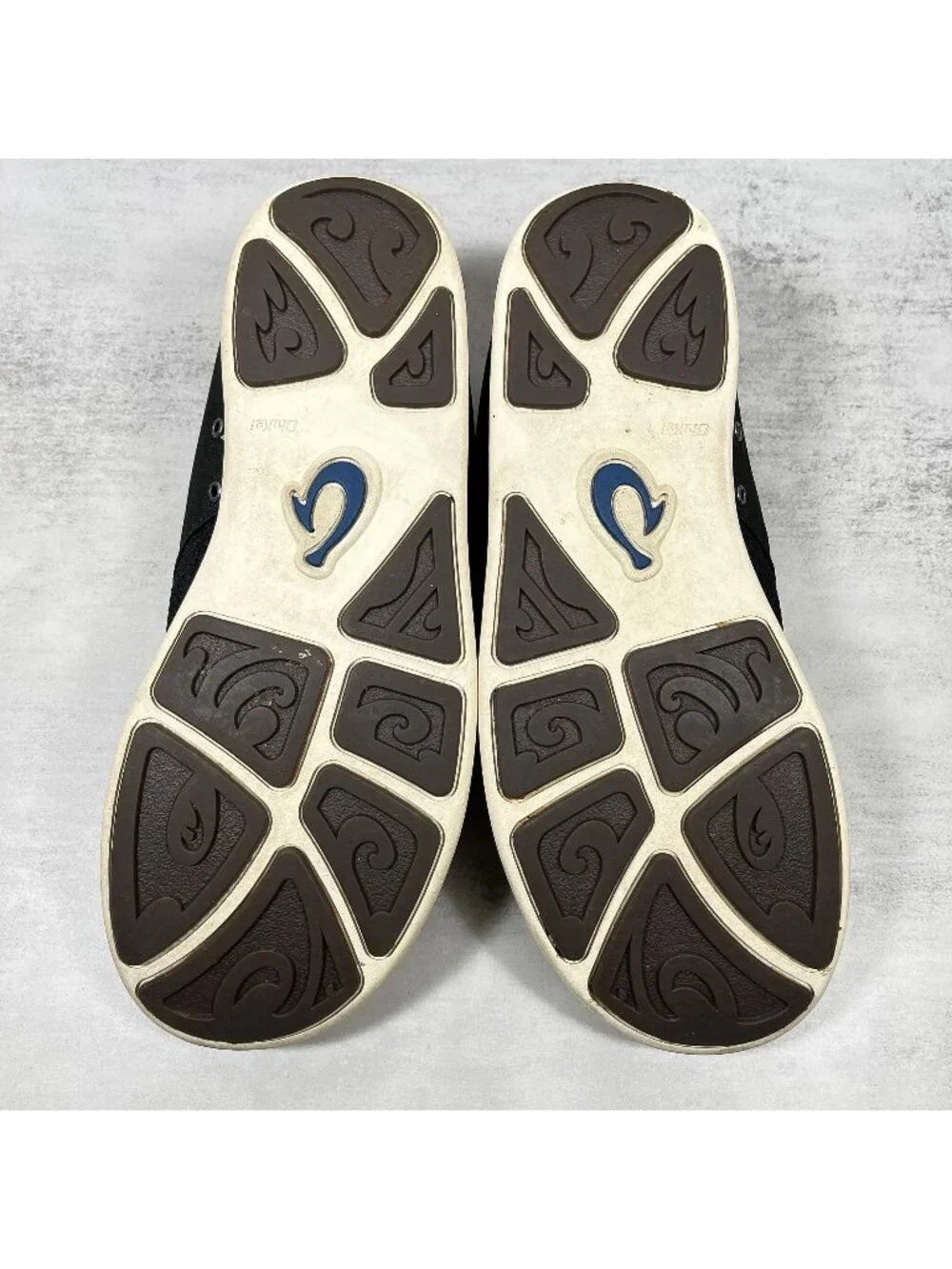 Olukai Nohea Moku Slip On Casual Boat Shoes - Men's Size 9.5 - Black